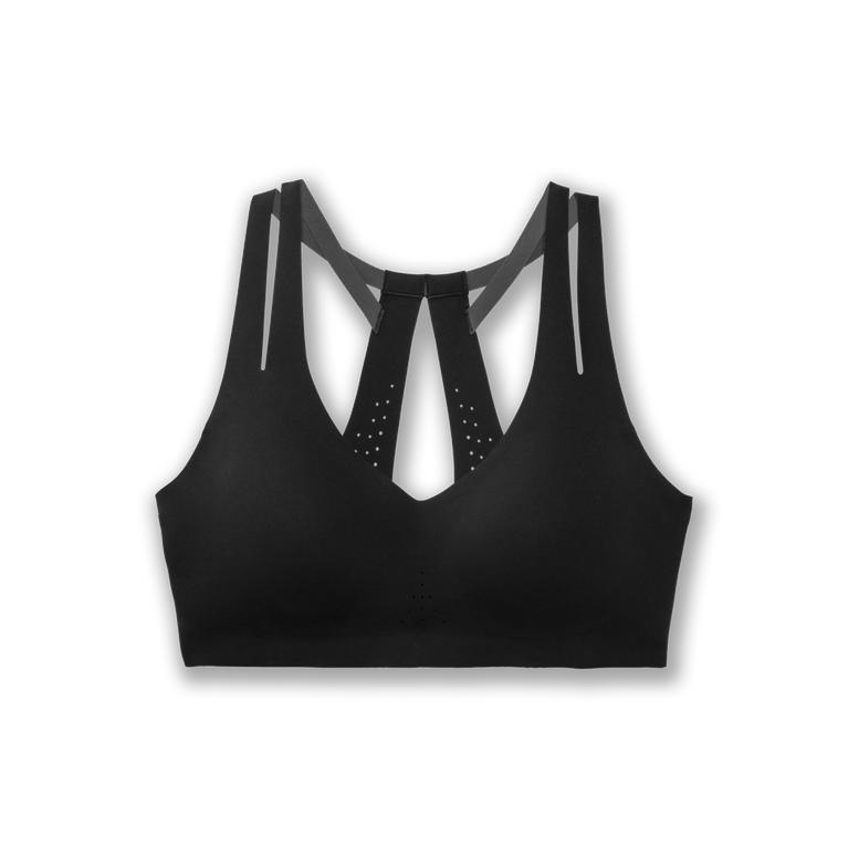 Brooks Dare Strappy - Womens Running Bra - Black (70283TFUC)
